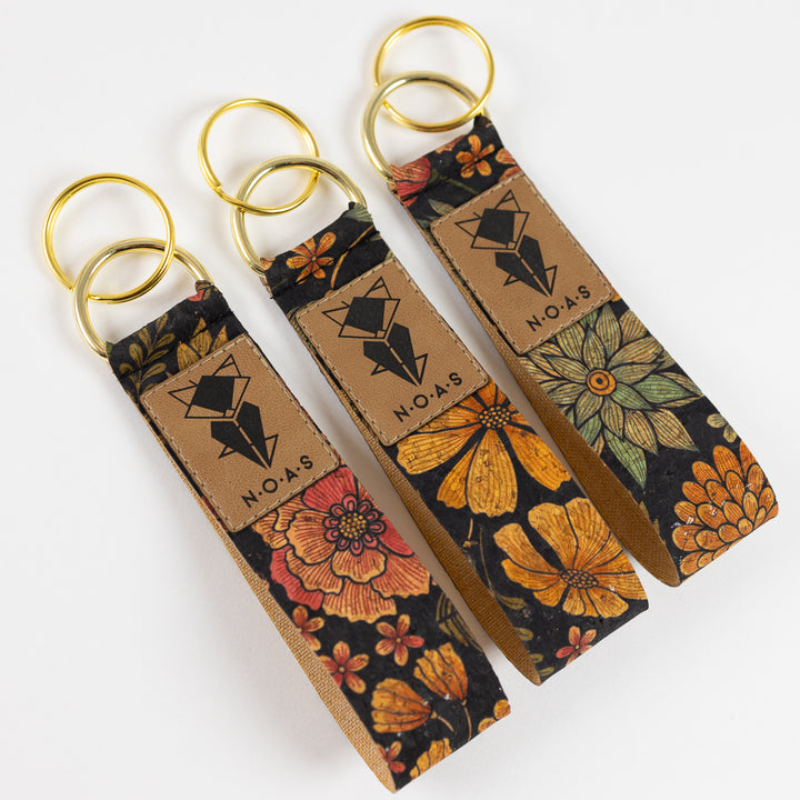 Kork Flower Schlüsselanhänger