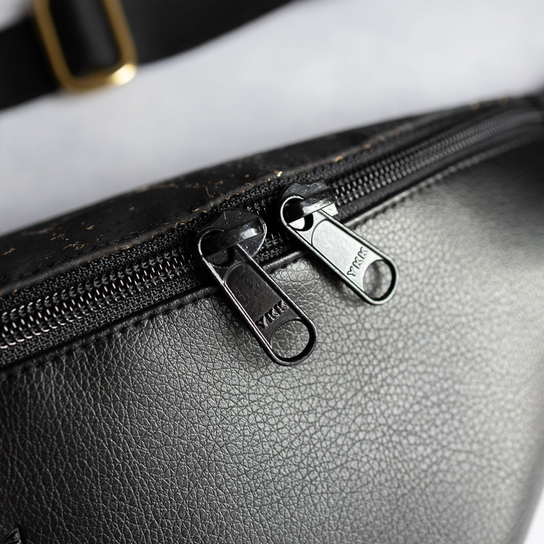 Bauchtasche Rainbow Kork Schwarz Size L