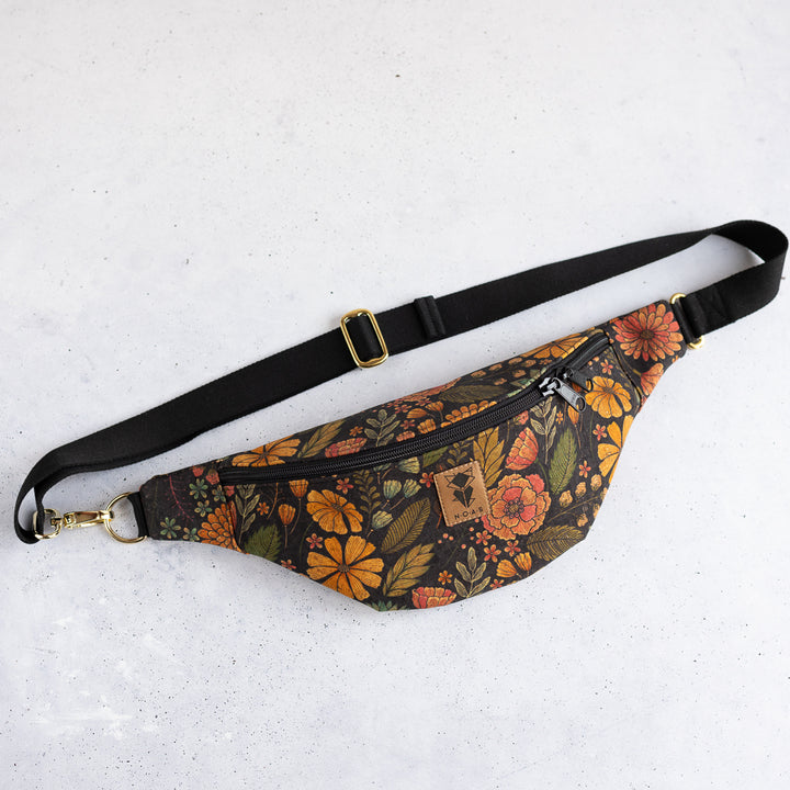 Bauchtasche  Kork Flower Size M