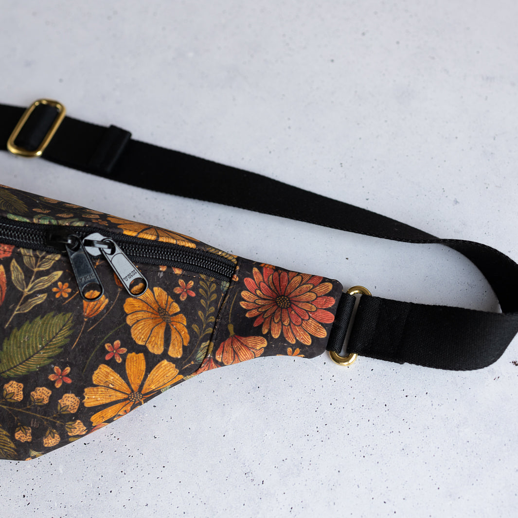 Bauchtasche  Kork Flower Size M