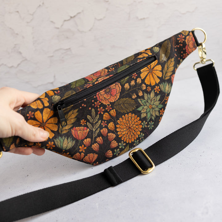 Bauchtasche  Kork Flower Size M