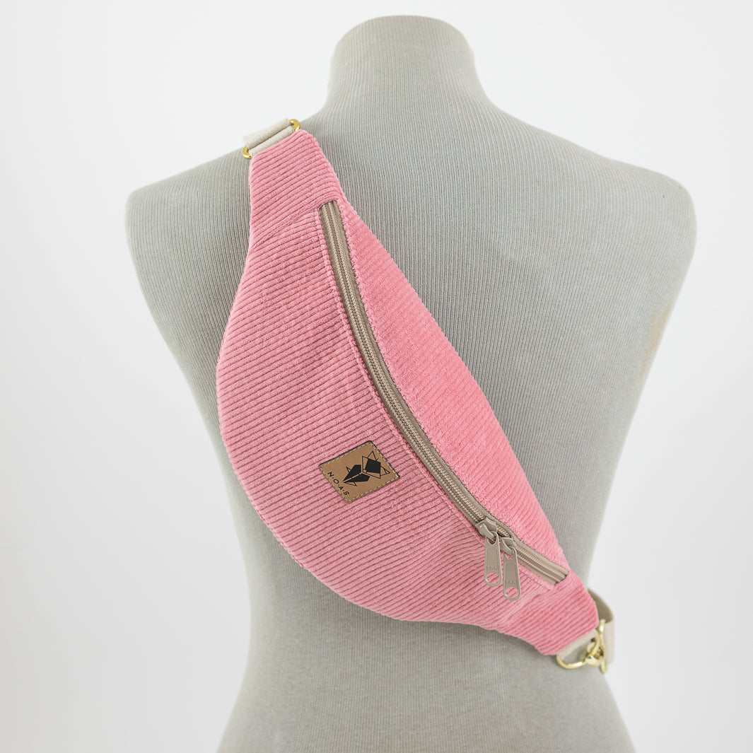 Bauchtasche Cord Bubblegum Size M