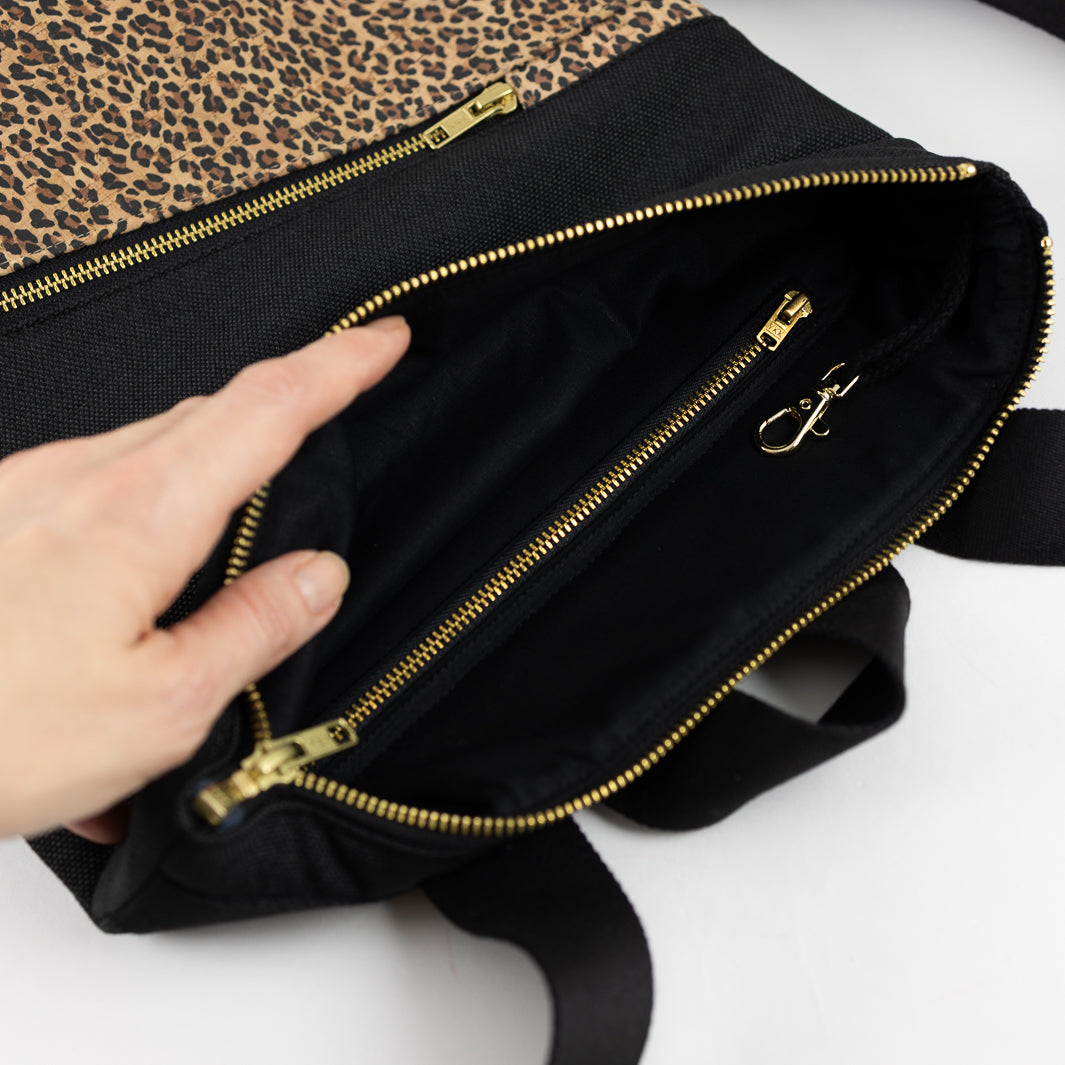 Mini-Rucksack Kork Leo mit Geheimfach