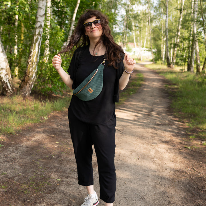 Bum Bag CORD Forest Green Size L