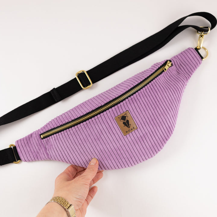 Bauchtasche CORD Lilac Size L