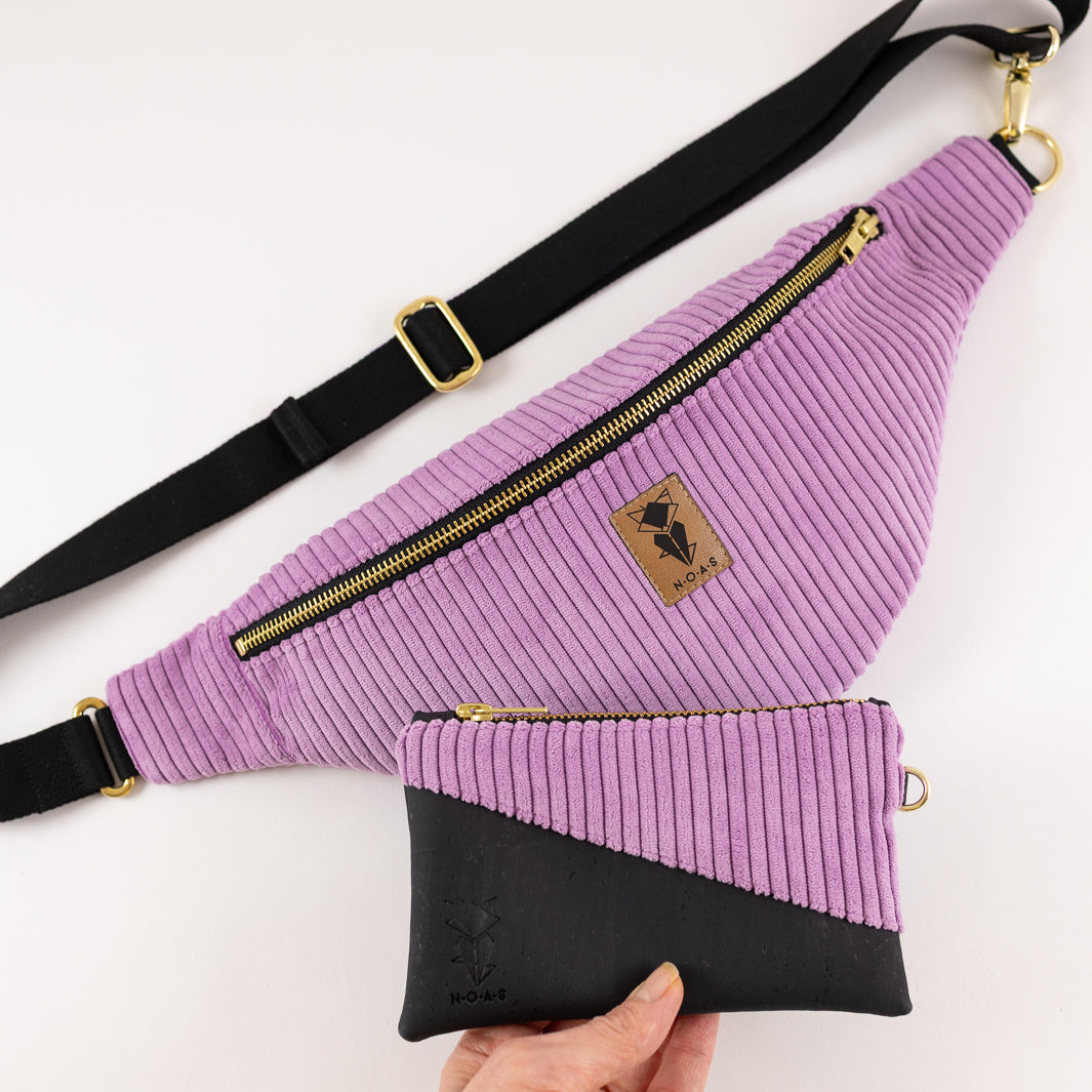 Bauchtasche CORD Lilac Size L