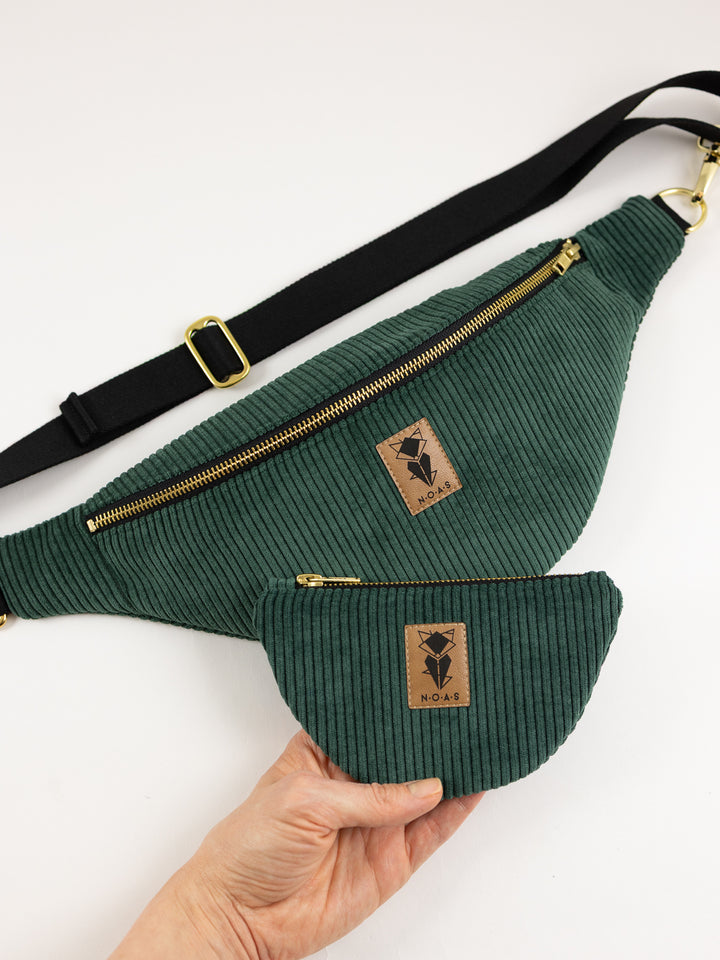 Bum Bag CORD Forest Green Size L