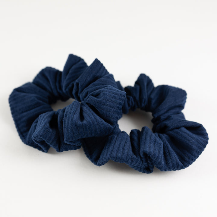 Scrunchie Cord Samt Dunkelblau
