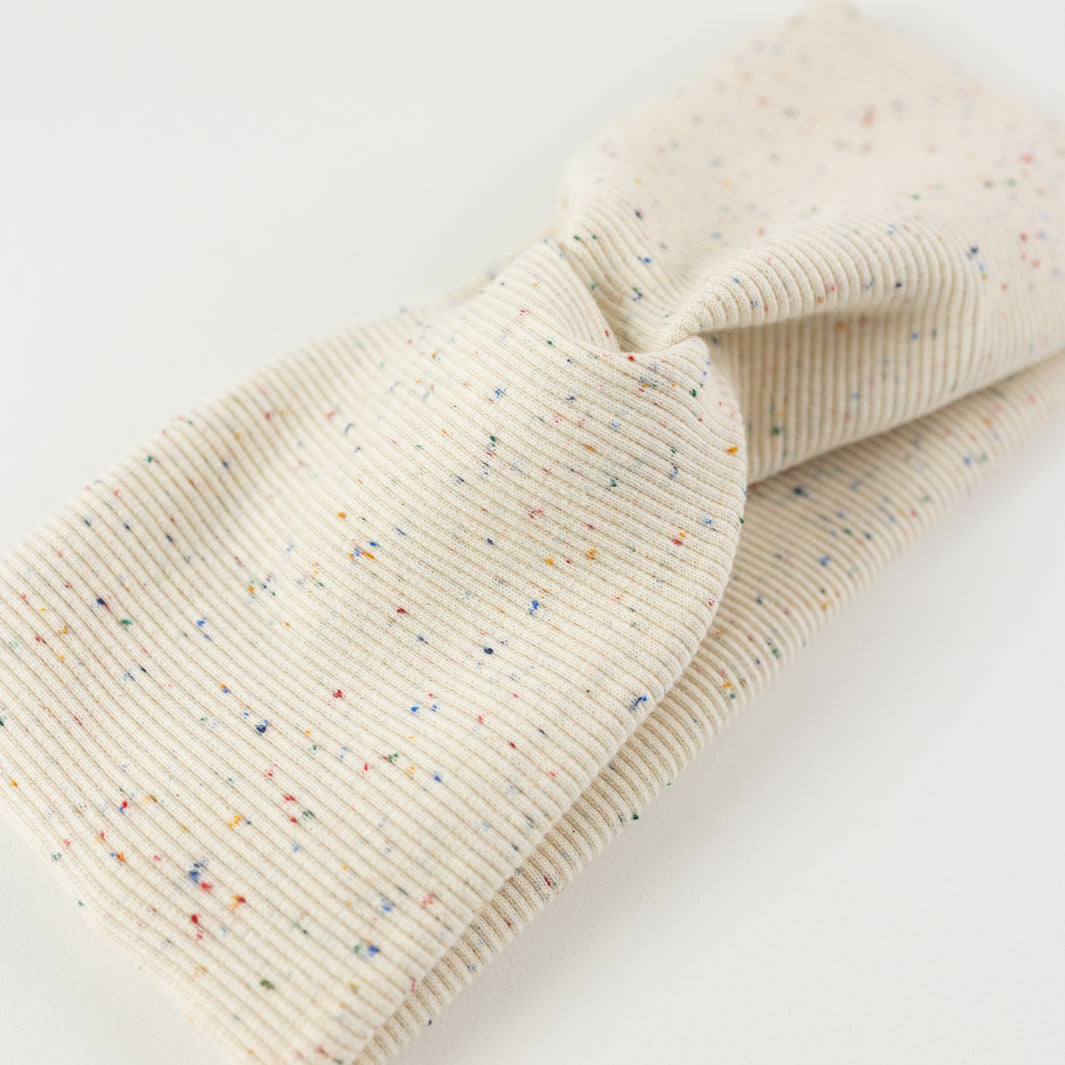 Knoten-Stirnband Rainbow aus Biobaumwolle