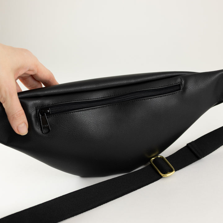 Bauchtasche Dreiecke Platin Gold Size L