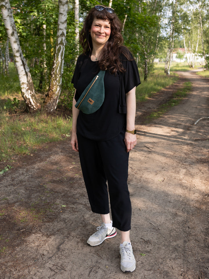 Bum Bag CORD Forest Green Size L