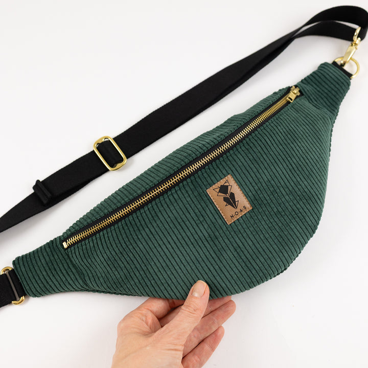 Bum Bag CORD Forest Green Size L
