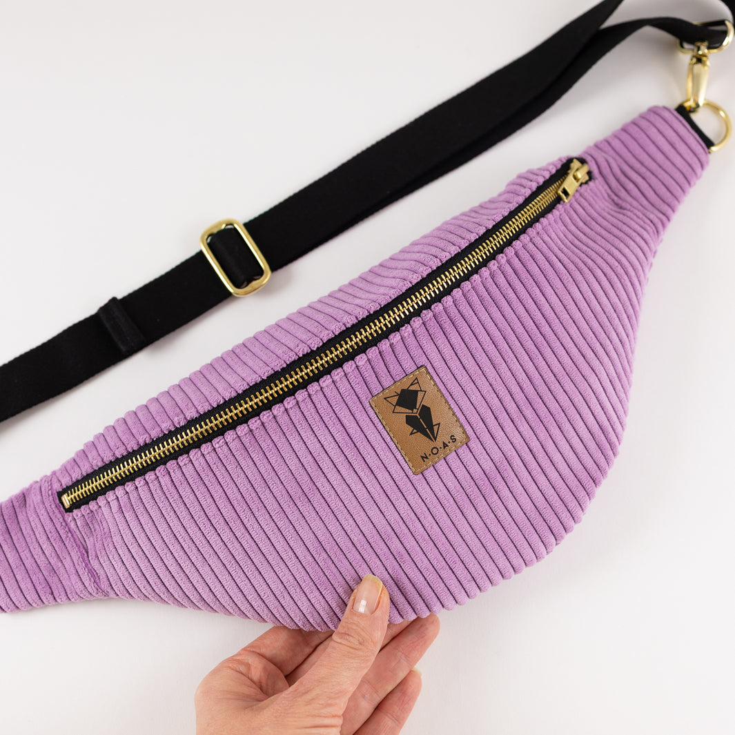 Bauchtasche CORD Lilac Size L