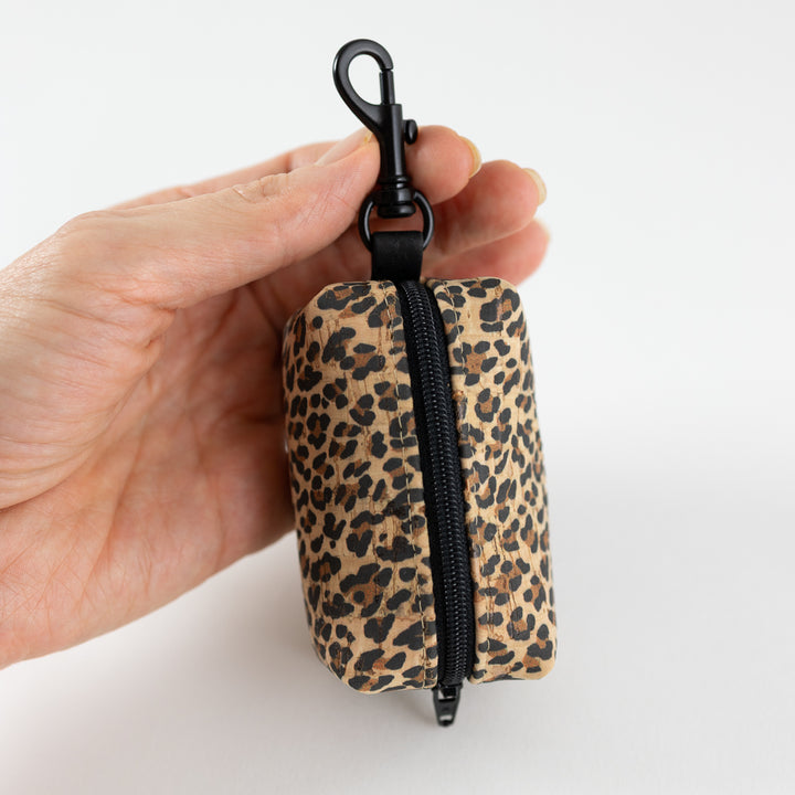 Mini-Tasche für Hundekotbeutel – Kork Leo