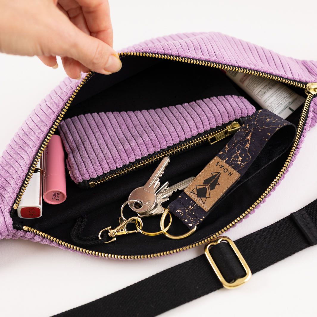 Bauchtasche CORD Lilac Size L