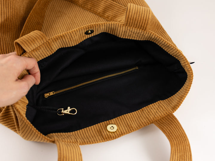 Cord Shopper Honiggelb