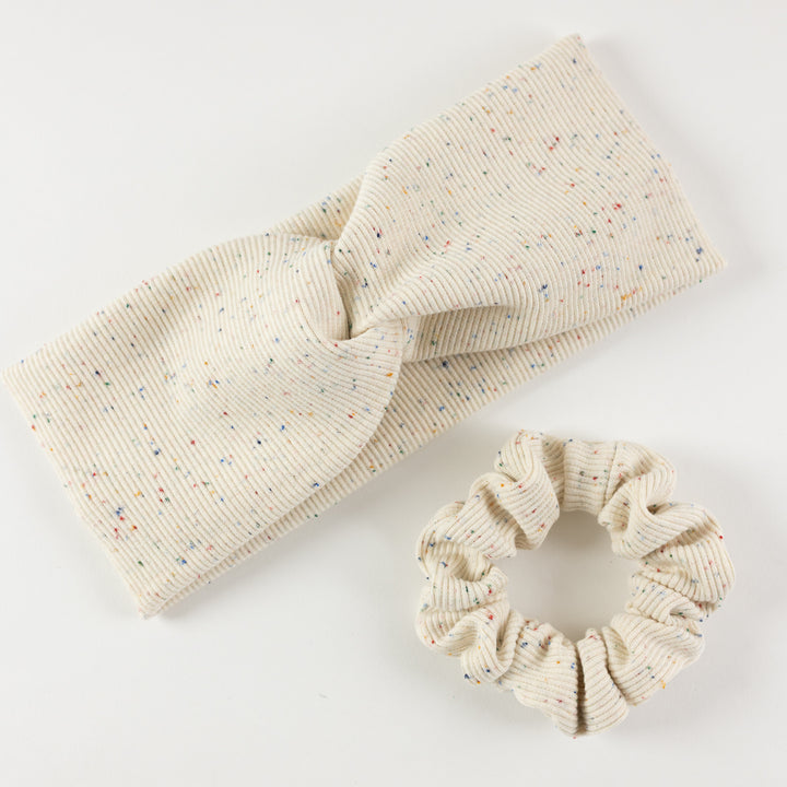 Mini Scrunchie Rainbow aus Biobaumwolle