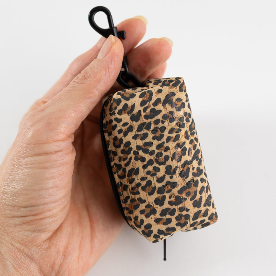 Mini-Tasche für Hundekotbeutel – Kork Leo