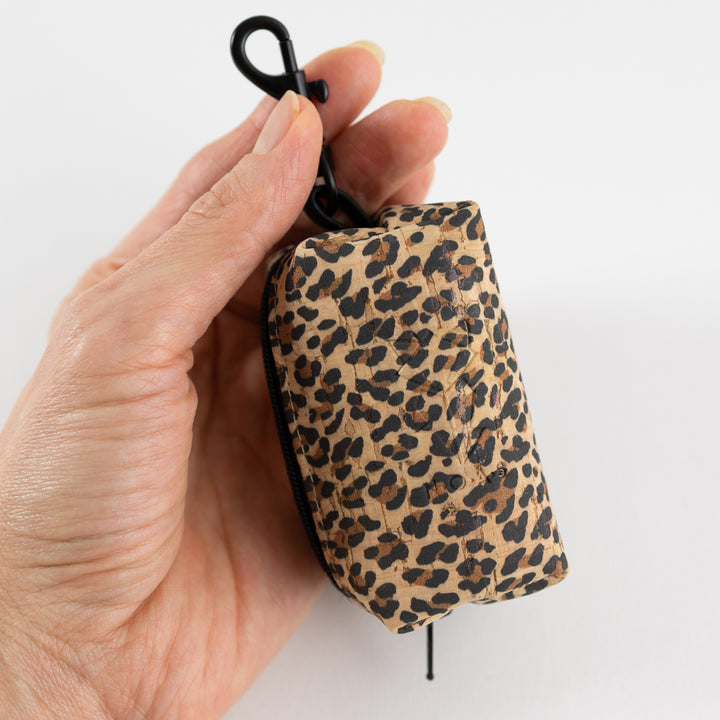 Mini-Tasche für Hundekotbeutel – Kork Leo