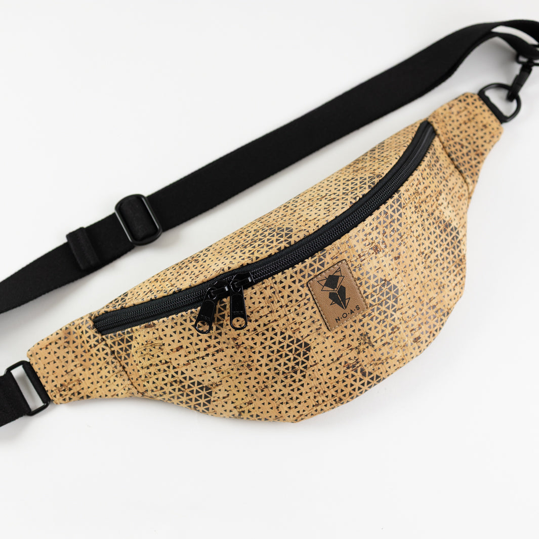 Bauchtasche Kork Dreiecke Size M