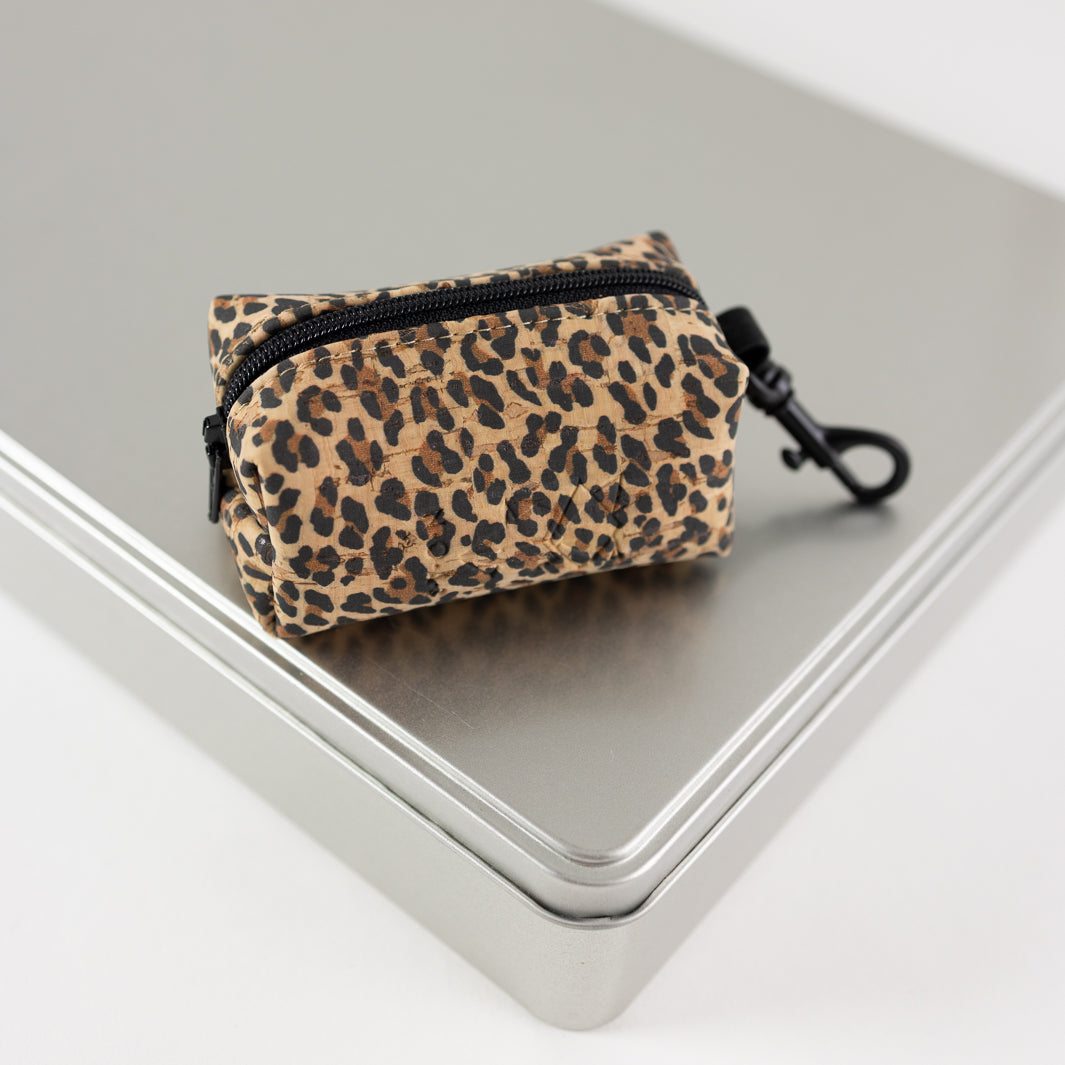 Mini-Tasche für Hundekotbeutel – Kork Leo