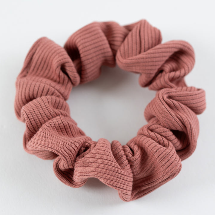 Mini Scrunchie Altrosa aus Biobaumwolle