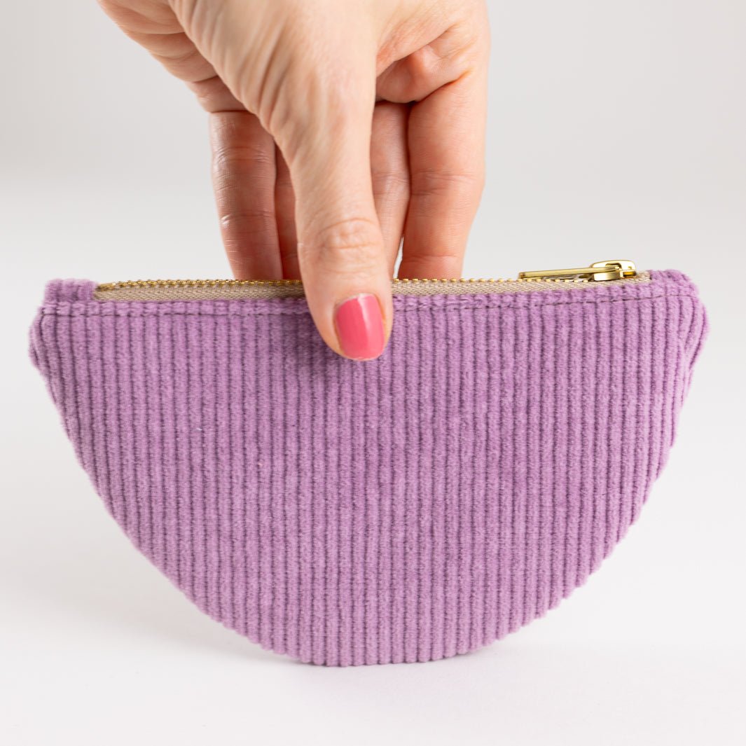 Moon Bag Geldbörse Cord Lilac