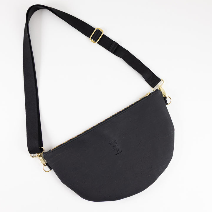 Moon Bag Kork Schwarz