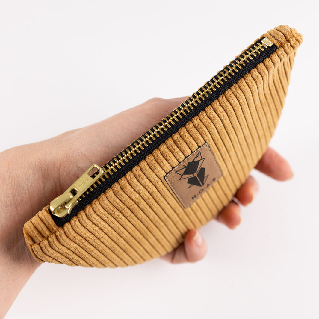 Moon Bag Geldbösre Cord Honiggelb