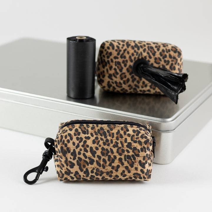 Mini-Tasche für Hundekotbeutel – Kork Leo
