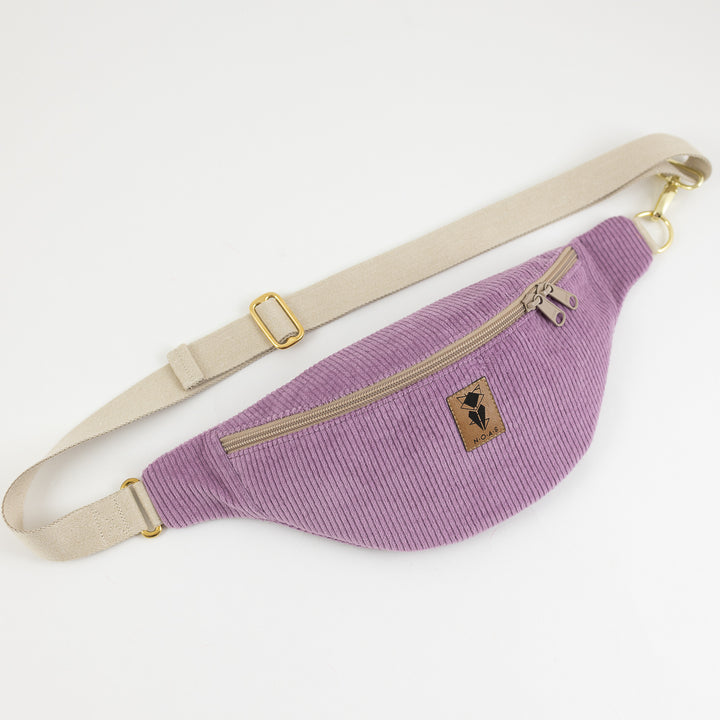 Bauchtasche  Cord Lilac Size M