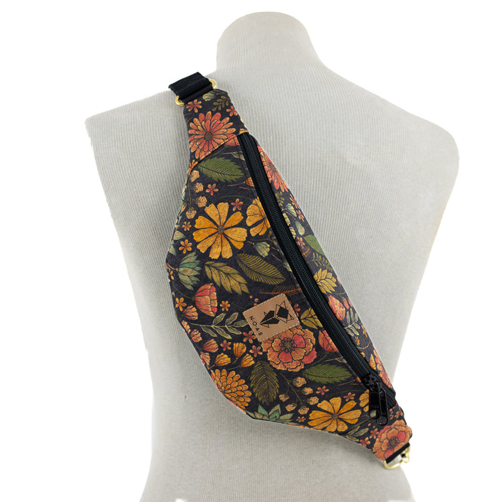 Bauchtasche  Kork Flower Size M