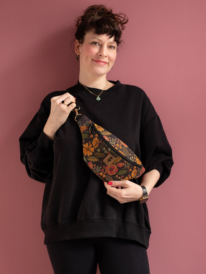 Bauchtasche  Kork Flower Size M