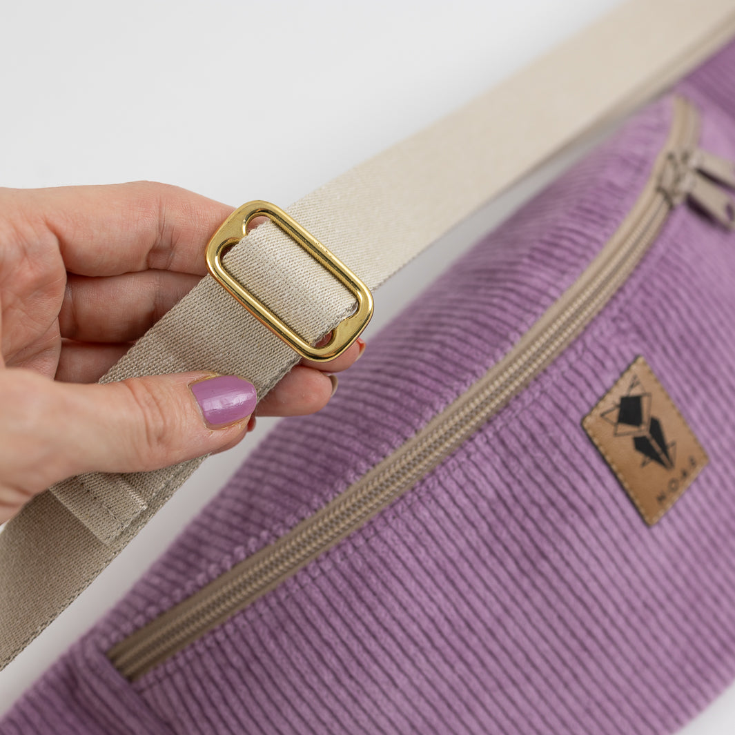 Bauchtasche  Cord Lilac Size M