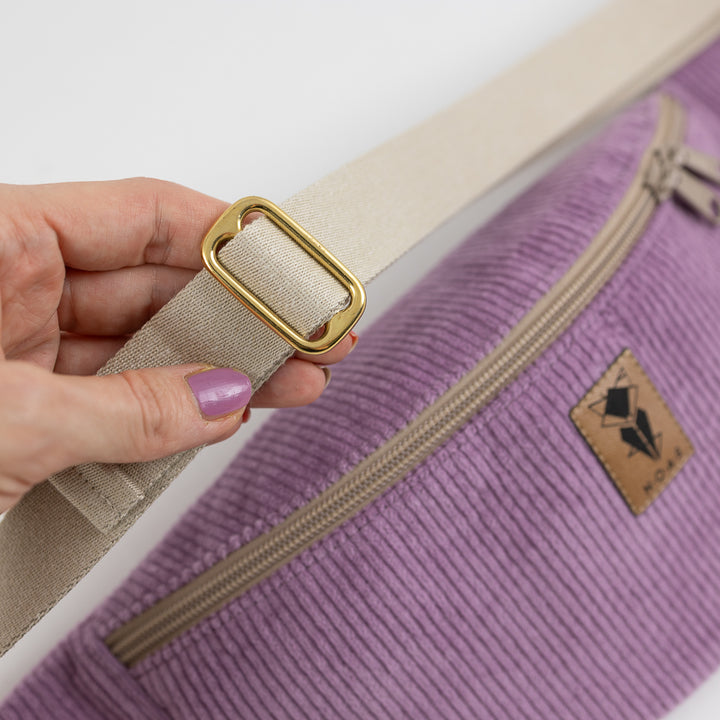 Bauchtasche  Cord Lilac Size M