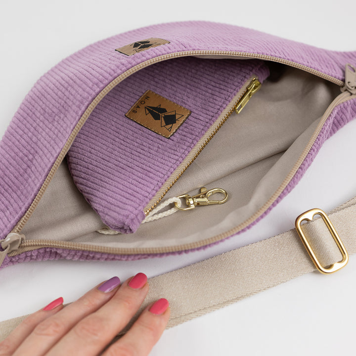 Moon Bag Geldbörse Cord Lilac