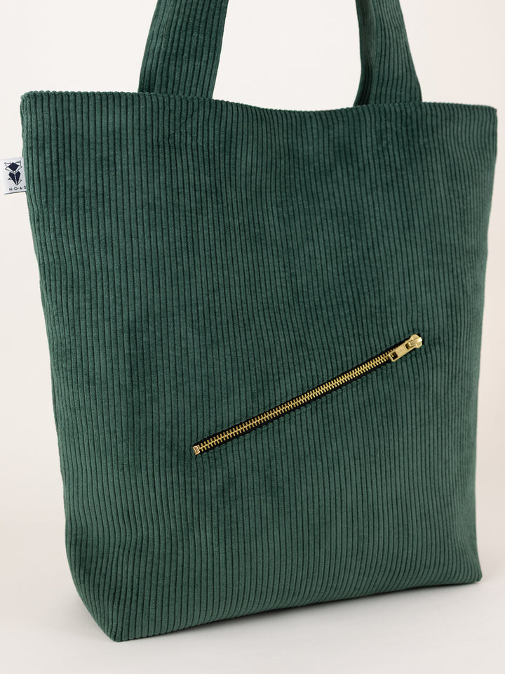 Cord Shopper Waldgrün