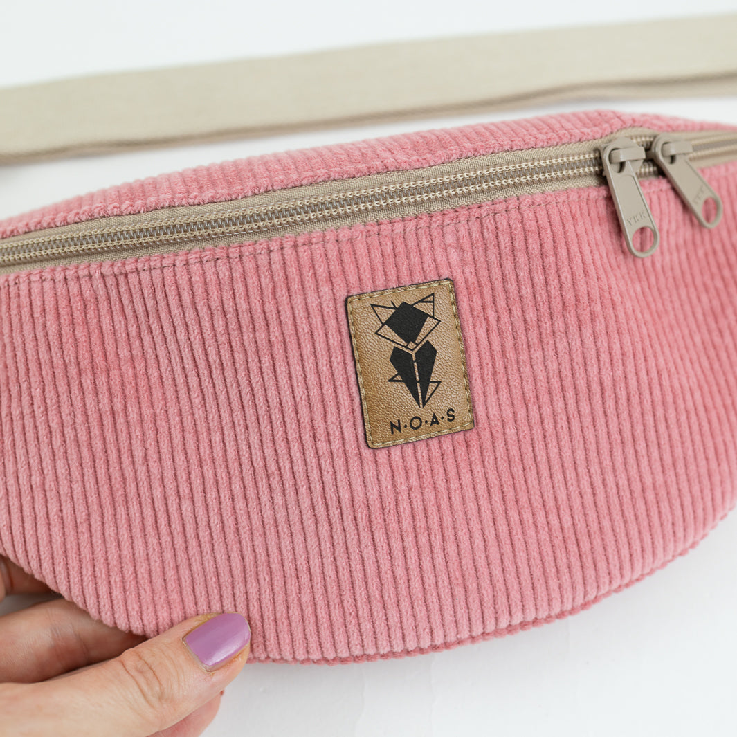 Bauchtasche Cord Bubblegum Size M