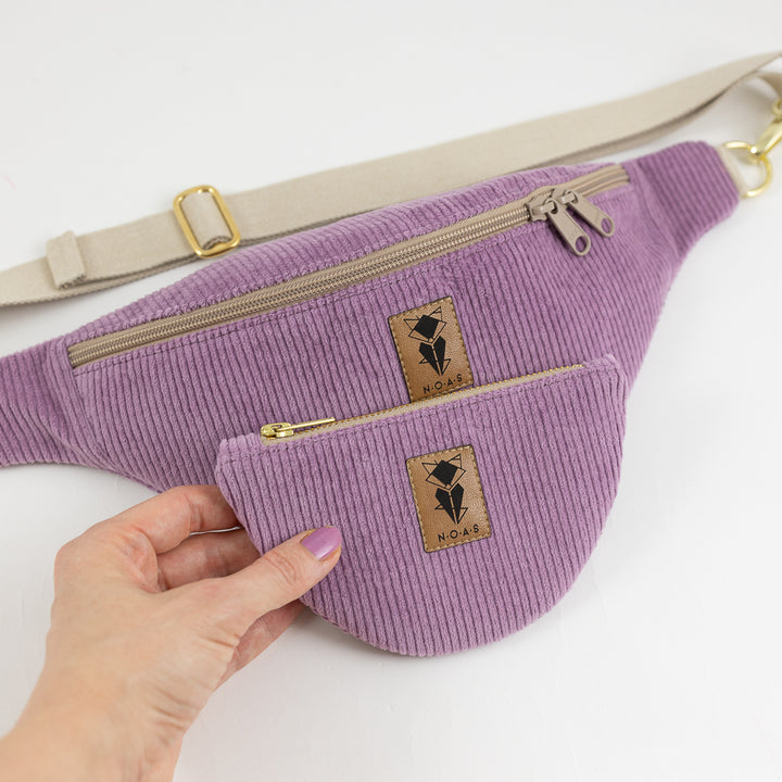 Moon Bag Geldbörse Cord Lilac