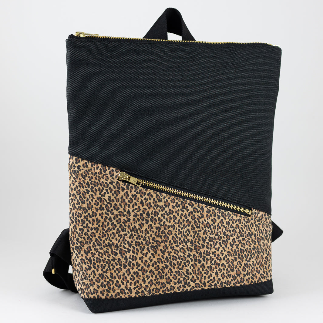 Mini-Rucksack Kork Leo mit Geheimfach