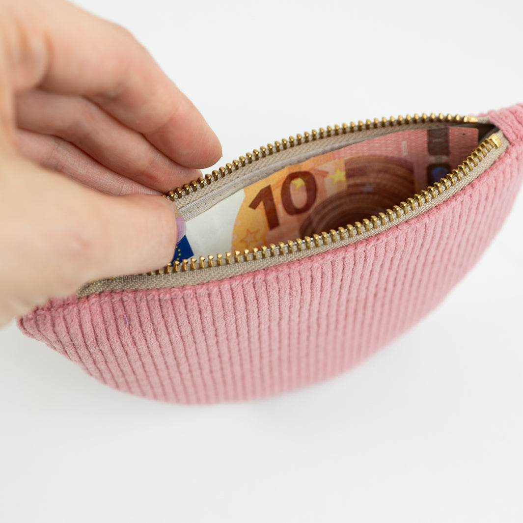 Moon Bag Geldbörse Cord Bubblegum