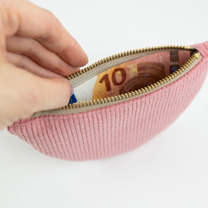 Moon Bag Geldbörse Cord Bubblegum