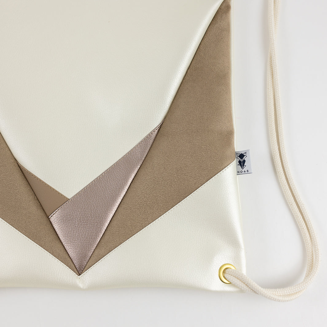 Turnbeutel Dreiecke Perlmutt