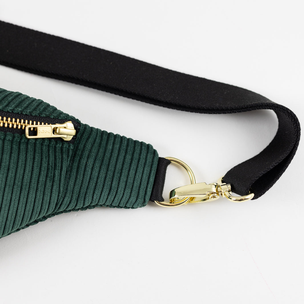 Bauchtasche CORD Waldgrün Size L