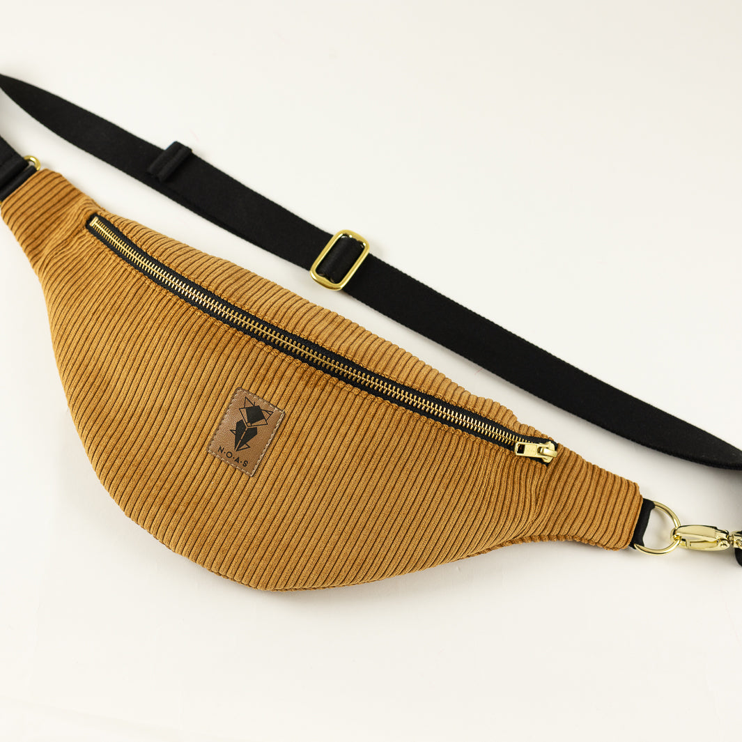 Bauchtasche Cord Honiggelb Size L