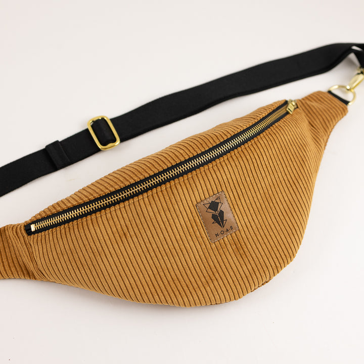 Bauchtasche Cord Honiggelb Size L