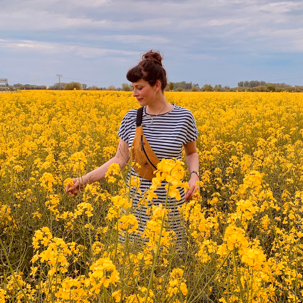 Bauchtasche CORD Waldgrün Size L