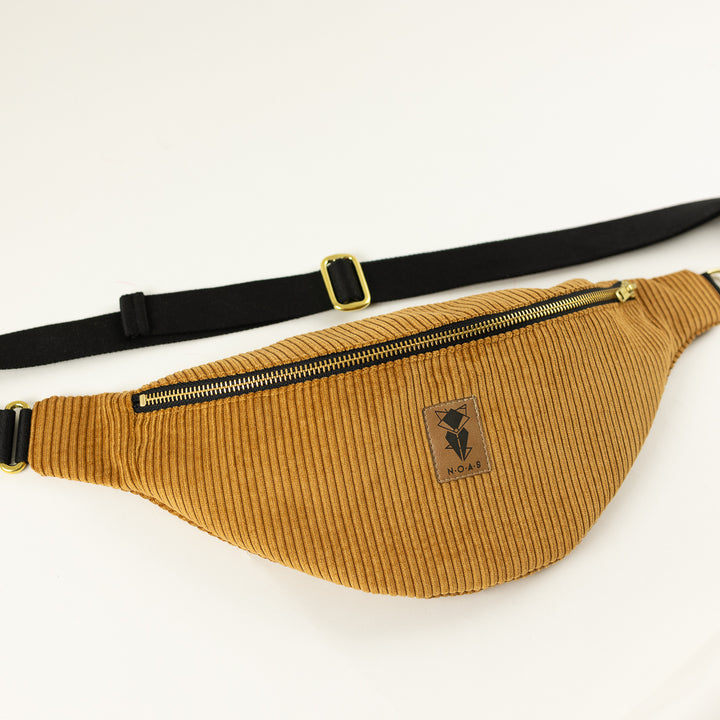 Bauchtasche Cord Honiggelb Size L
