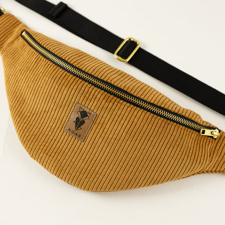 Bauchtasche Cord Honiggelb Size L