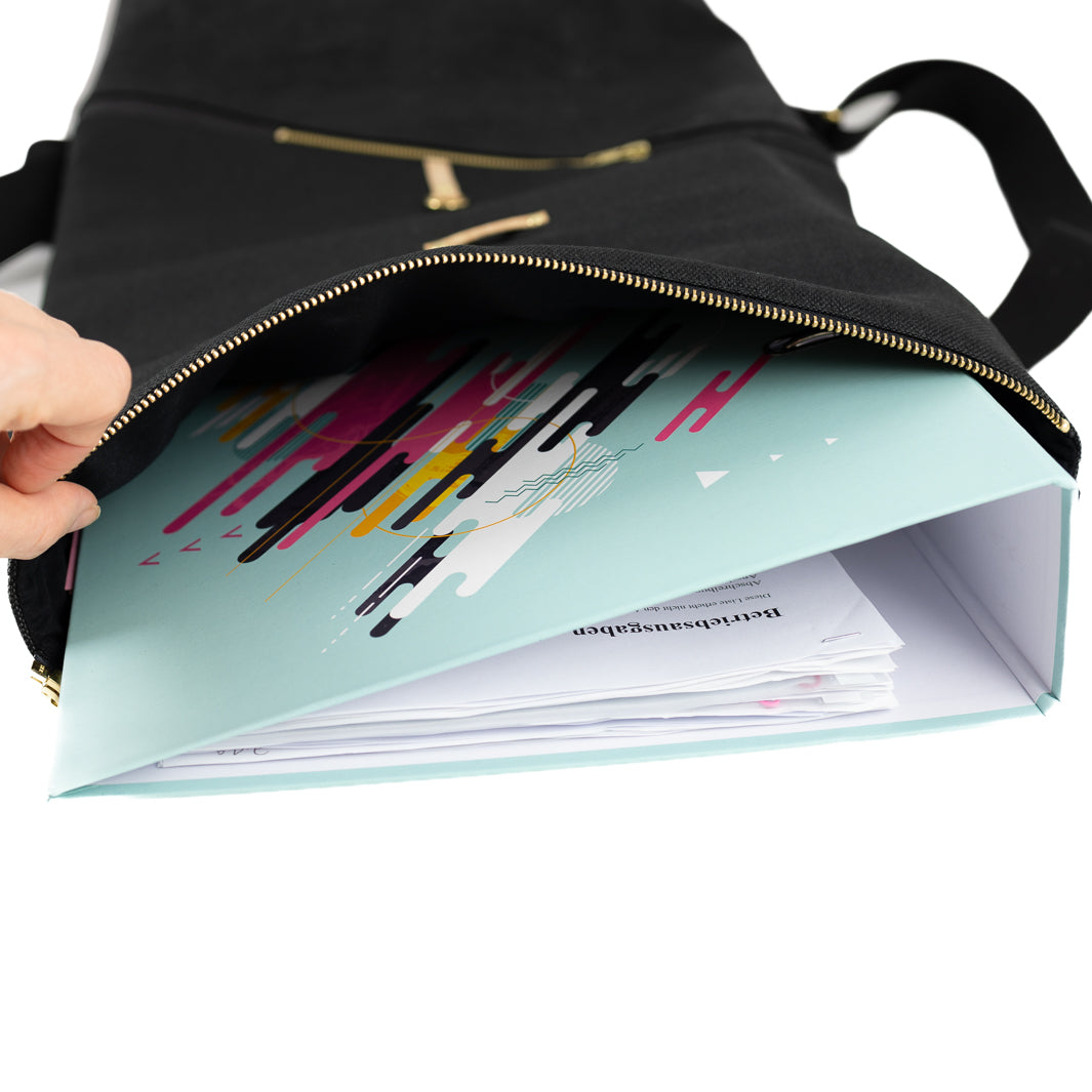 Wähle deine Materialkombination - Großer Rolltop Rucksack Kork & Canvas mit Laptopfach